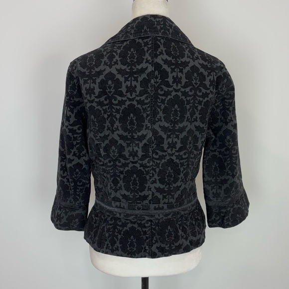 Free People black velvet brocade blazer - Picture 5 of 10